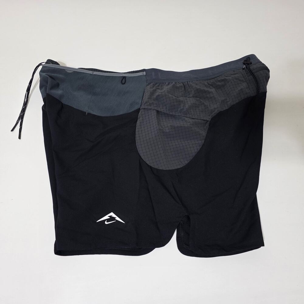 Nike Trail Dri-fit ADV Second Sunrise 5" Running Shorts HJ3572-010 Black Sz XL
